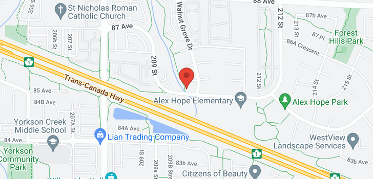 map of 611 20325 85 AVENUE